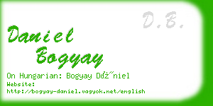 daniel bogyay business card